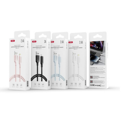 Câble de Données et de Charge USB-A - USB-C XO Design NB265, 18W, 1m, Blanc