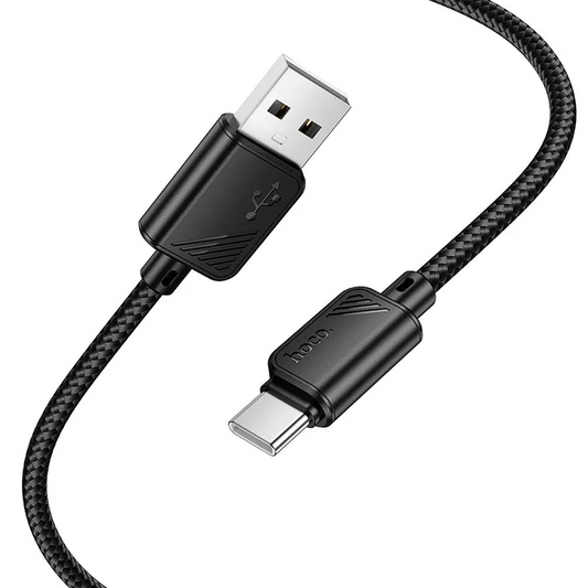 USB-A to USB-C Data and Charging Cable HOCO X113, 18W, 1m, Black