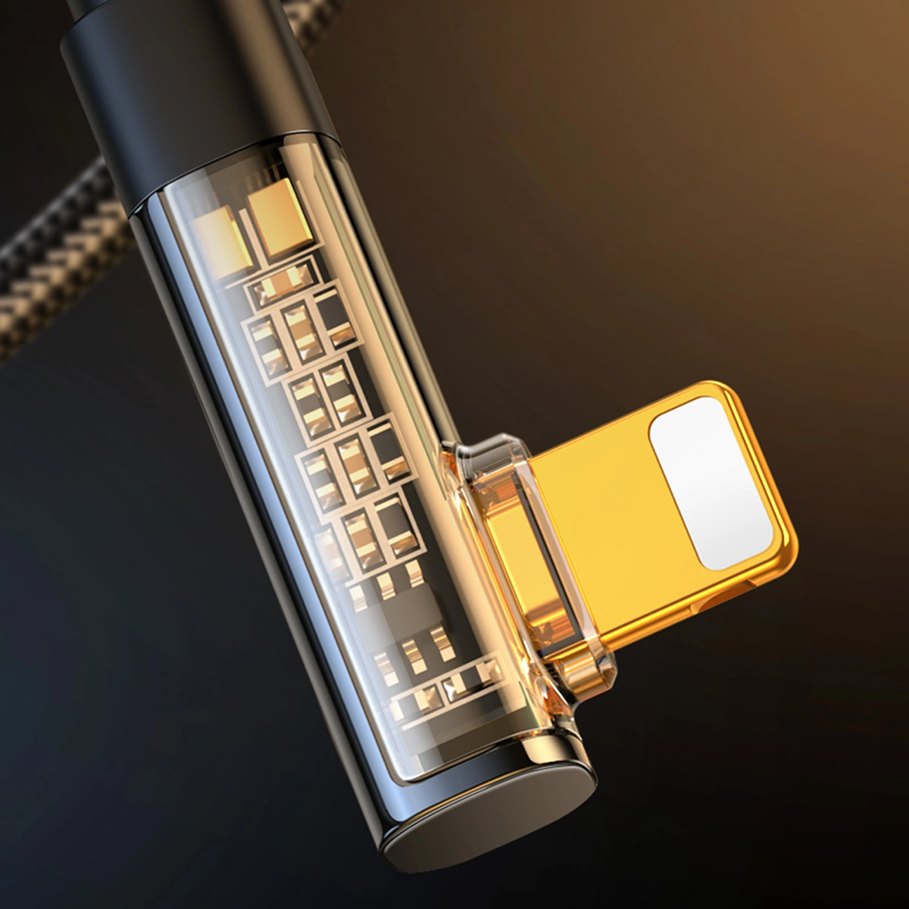 Câble de données et de charge USB-A - Lightning Joyroom S-UL012A6 Angled, 18W, 1,2m, Noir