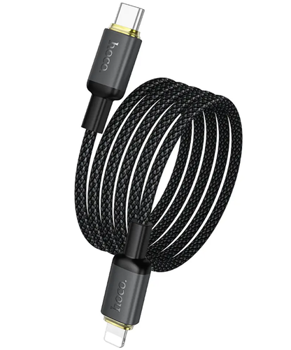 Câble de données et de charge USB-C - Lightning HOCO X128 Benefit, 30W, 1m, Noir