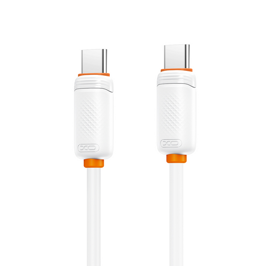 Câble de données et de charge USB-C - USB-C XO Design NB-Q298, 240W, 1m, Blanc