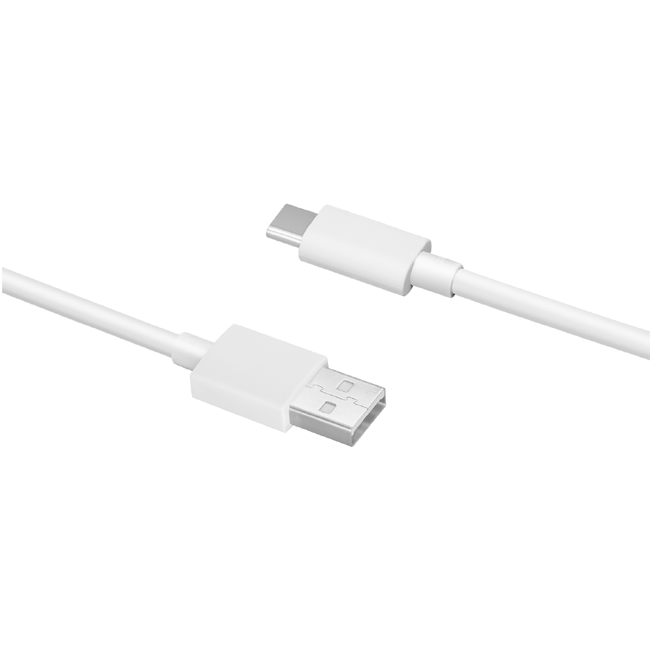 Câble de données et de charge USB-A - USB-C Oppo DL129, 1m, Blanc 611602000006