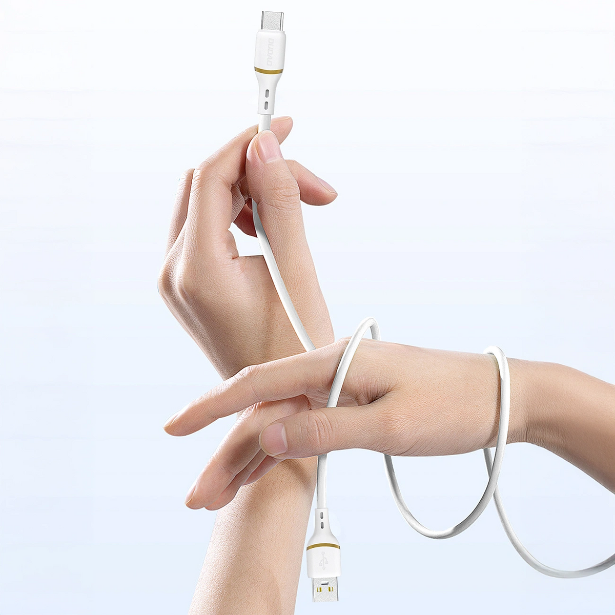 USB-A to Lightning Data and Charging Cable Dudao L25L, 30W, 1m, White