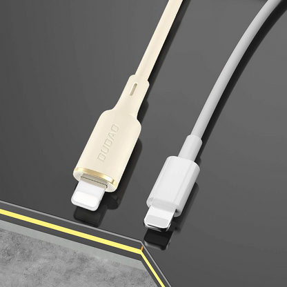 Câble de données et de charge USB-A - Lightning Dudao L7SL, 18W, 1m, Beige