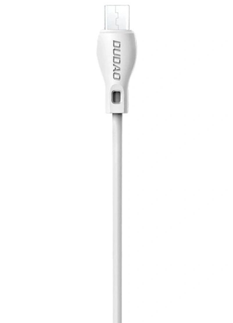 Câble de données et de charge USB-A - microUSB Dudao L4M, 18W, 1m, Blanc