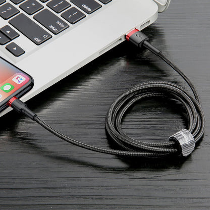 Câble de Données et de Charge USB-A - Lightning Baseus Cafule, 18W, 3m, Rouge CALKLF-R91