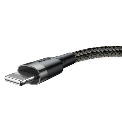 Câble de Données et de Charge USB-A - Lightning Baseus Cafule, 18W, 3m, Gris CALKLF-RG1