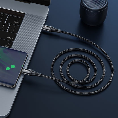 Câble de données et de charge USB-C - USB-C HOCO X50, 100W, 1m, noir