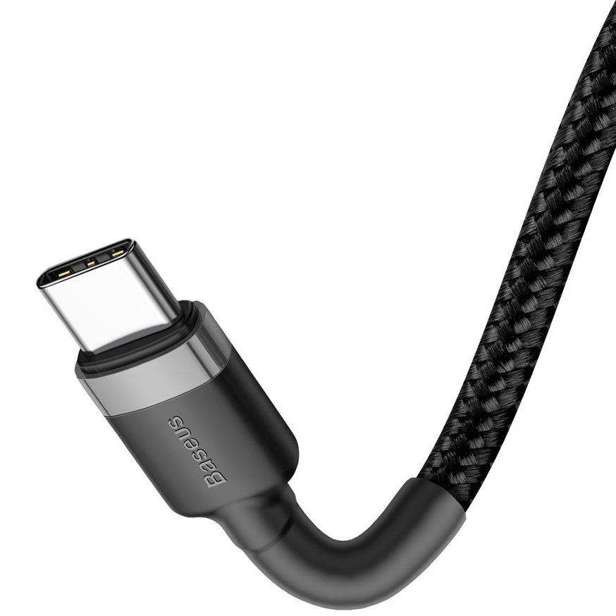 Câble de données et de charge USB-C - USB-C Baseus Cafule, 60W, 2m, noir CATKLF-HG1