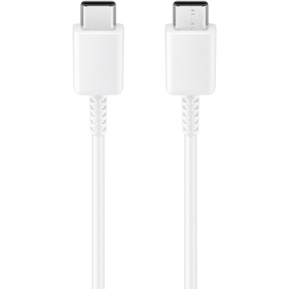 Câble de données et de charge USB-C - USB-C Samsung EP-DW767JWE, 25W, 1.8m, Blanc GP-TOU021RFCWWW