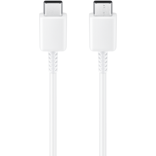 Câble de données et de charge USB-C - USB-C Samsung EP-DW767JWE, 25W, 1.8m, Blanc GP-TOU021RFCWWW