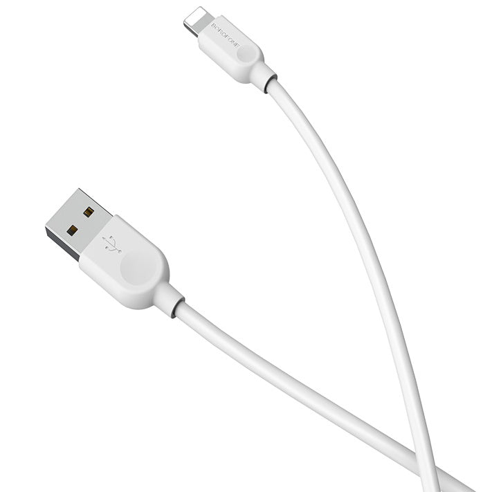 Câble de données et de charge USB-A - Lightning Borofone BX14 LinkJet, 18W, 1m, blanc