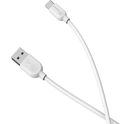 Câble de données et de charge USB-A - USB-C Borofone BX14 LinkJet BX14, 18W, 2m, blanc