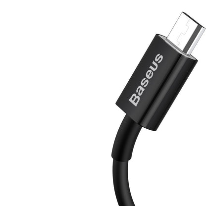 Baseus Superior Series Câble de données et de charge USB-A vers microUSB, 18W, 2m, noir CAMYS-A01 