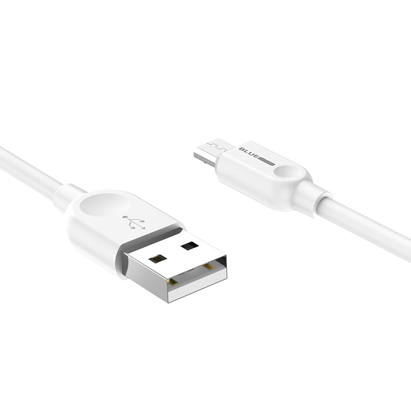 Câble de données et de charge USB-A vers microUSB BLUE Power BM2BX14 LinkJet, 18W, 2m, blanc