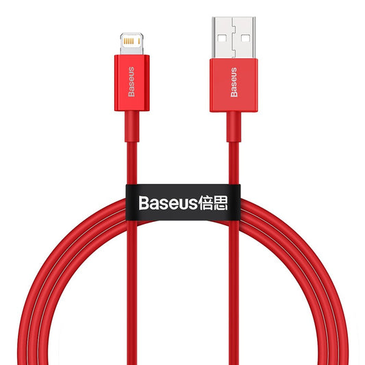 Câble de données et de chargement USB-A - Lightning Baseus Superior Series, 20W, 1m, rouge CALYS-A09 