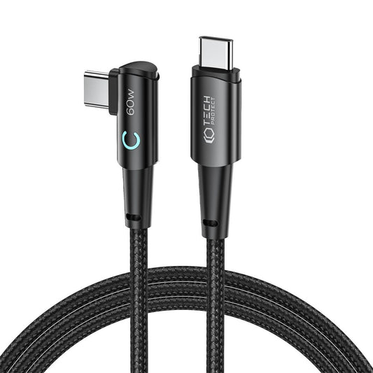 Câble de données et de charge USB-C - USB-C Tech-Protect Ultraboost L, 60W, 2m, Gris 