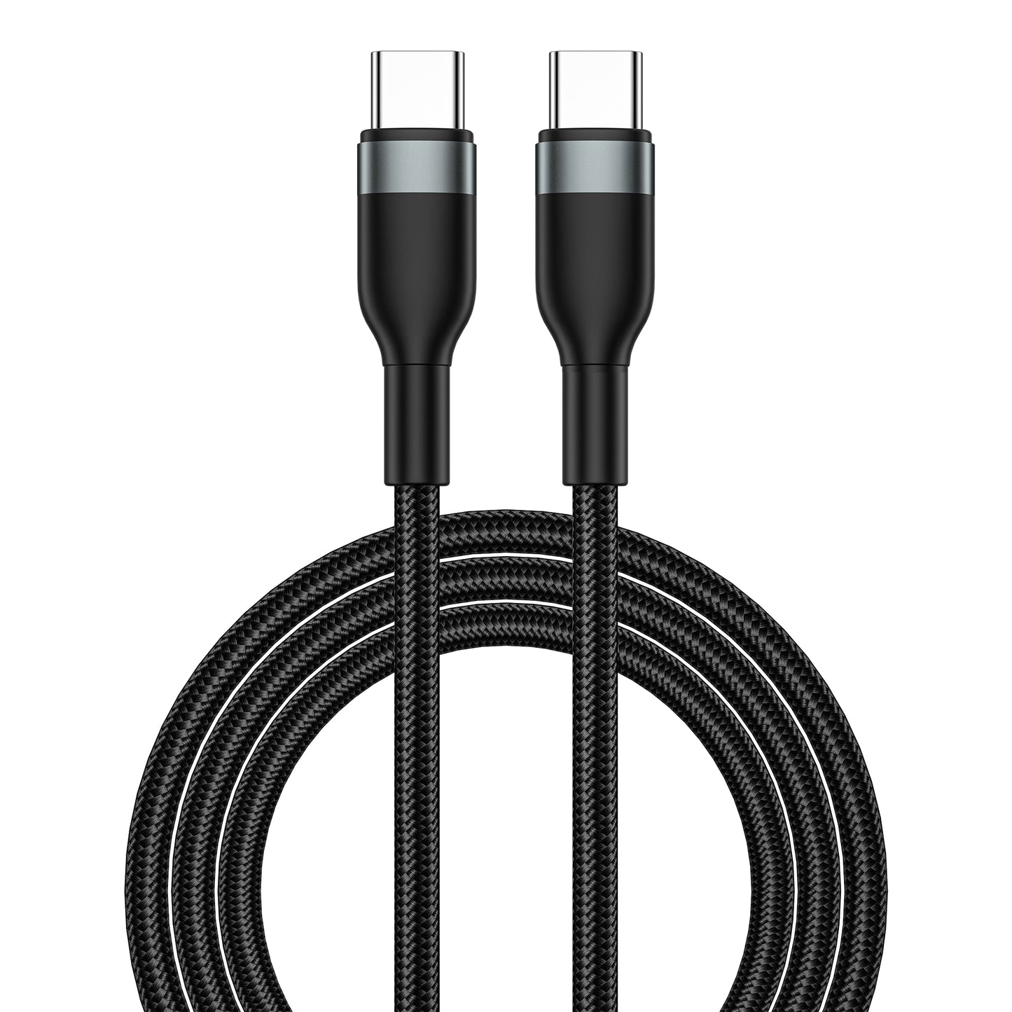 Câble de données et de charge USB-C - USB-C WiWu Wi-C017, 100W, 1.2m, noir 