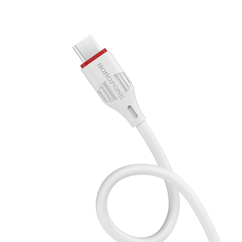 Câble de données et de charge USB-A - microUSB Borofone Enjoy BX17, 18W, 1m, blanc 