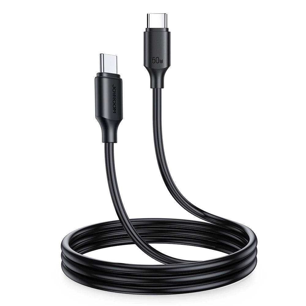 Câble de données et de charge USB-C - USB-C Joyroom S-CC060A9, 60W, 1m, noir 