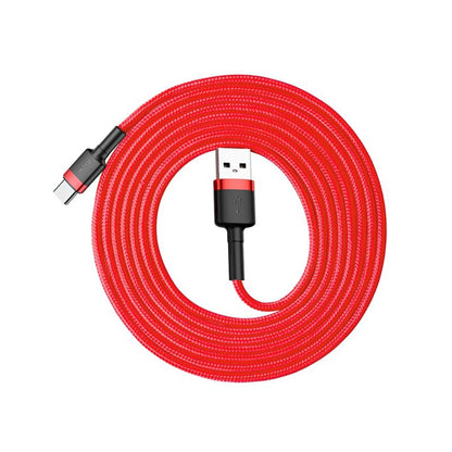 Câble de données et de charge USB-A - USB-C Baseus Cafule, 18W, 2m, Rouge CATKLF-C09