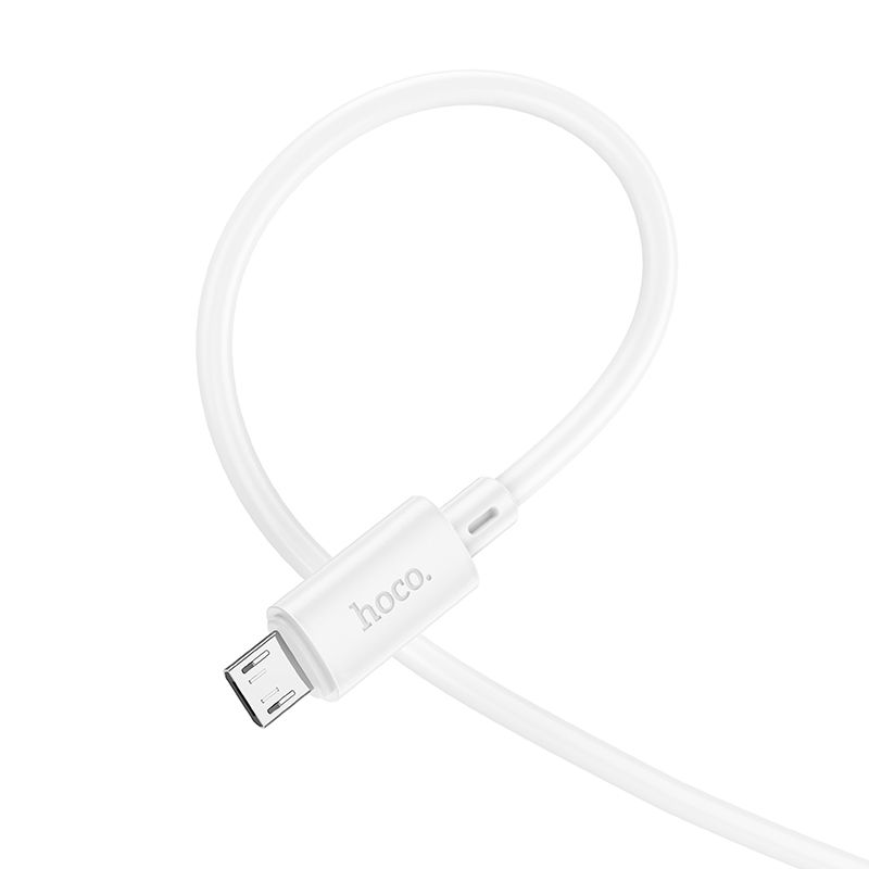 HOCO X88 Câble de données et de chargement USB-A - microUSB, 18W, 1m, blanc 