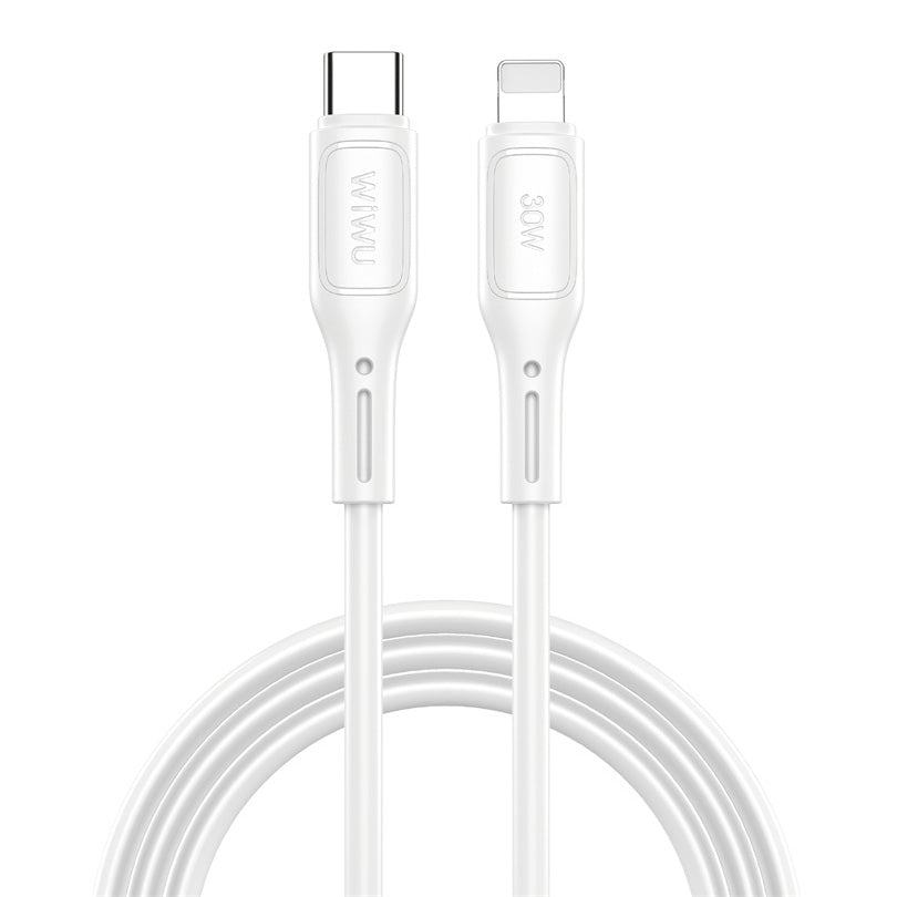 Câble de données et de charge USB-C - Lightning WiWu Wi-C043E Starlink, 30W, 1m, blanc 