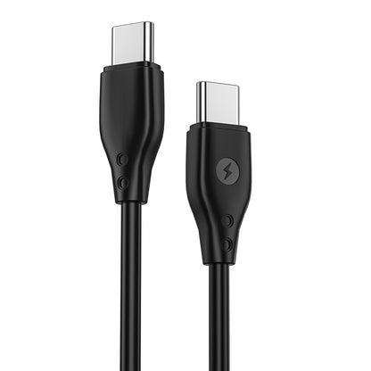 Câble de données et de charge USB-C - USB-C WiWu Wi-C002, 67W, 1m, noir 