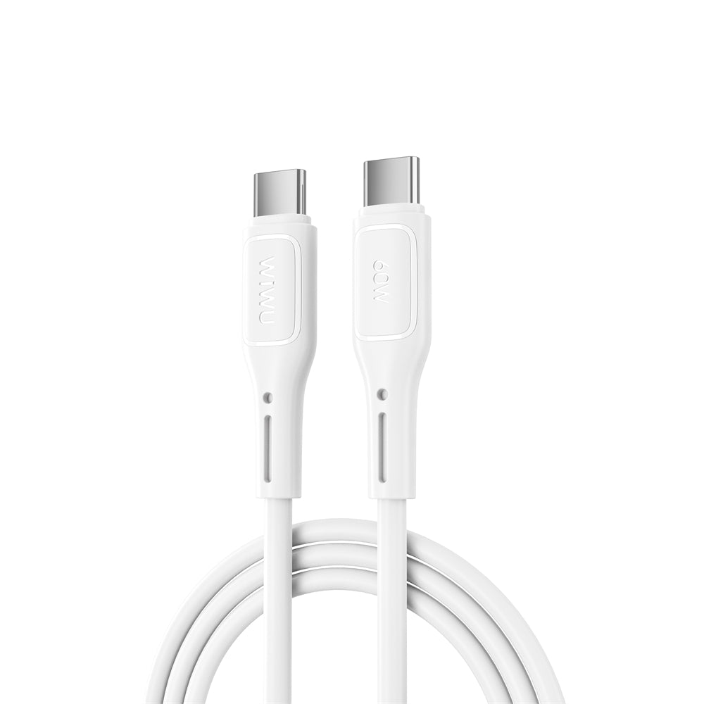 USB-C - Câble de données et de charge USB-C WiWu Wi-C043E Starlink, 60W, 1m, blanc