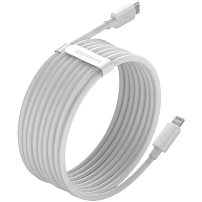 Baseus Simple Wisdom USB-C - Lightning Data and Charging Cable Simple Wisdom, 20W, 1.5m, Set 2 pieces, White 