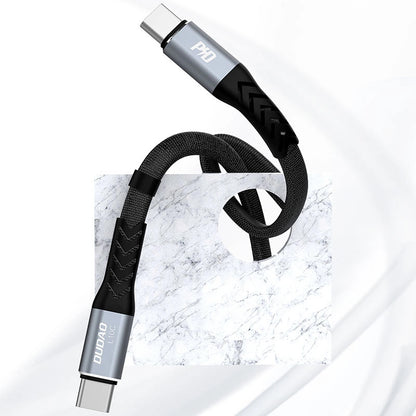 USB-C Data and Charging Cable - USB-C Dudao L10C, 100W, 0.23m, Black