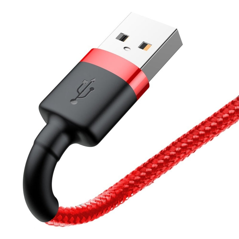 Câble de Données et de Charge USB-A - Lightning Baseus Cafule, 18W, 2m, Rouge CALKLF-C09