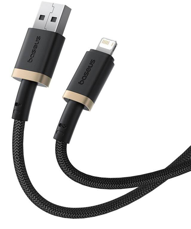 Câble de Données et de Charge USB-A - Lightning Baseus Dura Series, 18W, 2m, Doré P10377801U01-02