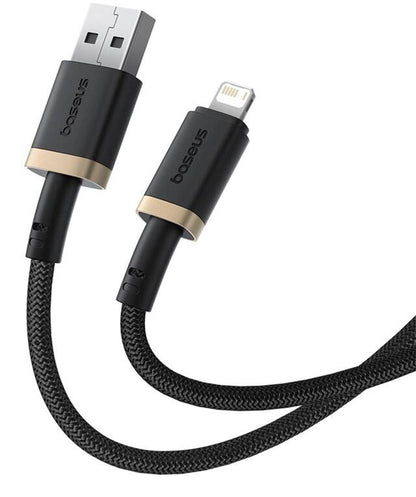 Câble de Données et de Charge USB-A - Lightning Baseus Dura Series, 18W, 2m, Doré P10377801U01-02