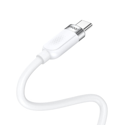 Câble de Données et de Charge USB-C - USB-C BWOO BO-X315C, 100W, 1m, Blanc