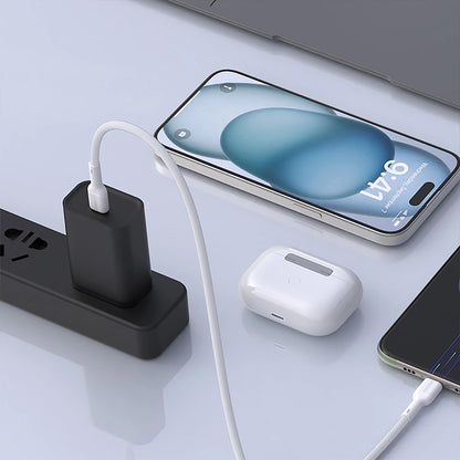 Câble de Données et de Charge USB-C - USB-C Dudao L9C, 65W, 1m, Blanc
