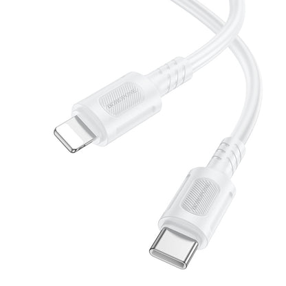 Câble de Données et de Charge USB-C - Lightning Borofone BX111 Feliz, 27W, 1m, Blanc