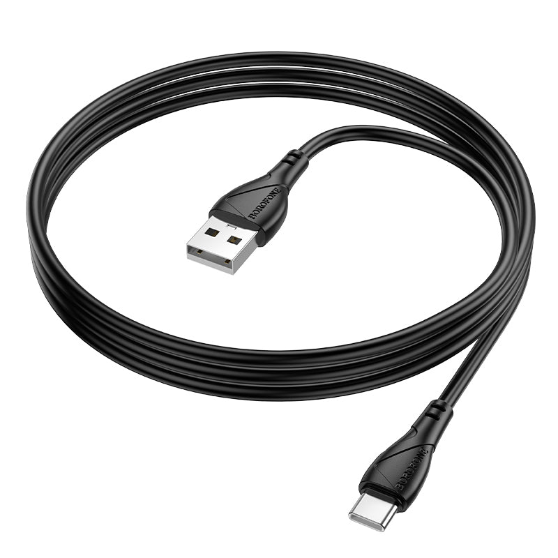 Câble de Données et de Charge USB-A - USB-C Borofone BX121 Energy, 18W, 1m, Noir