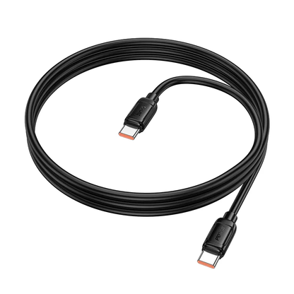 Câble de Données et de Charge USB-C - USB-C HOCO X115, 240W, 1m, Noir