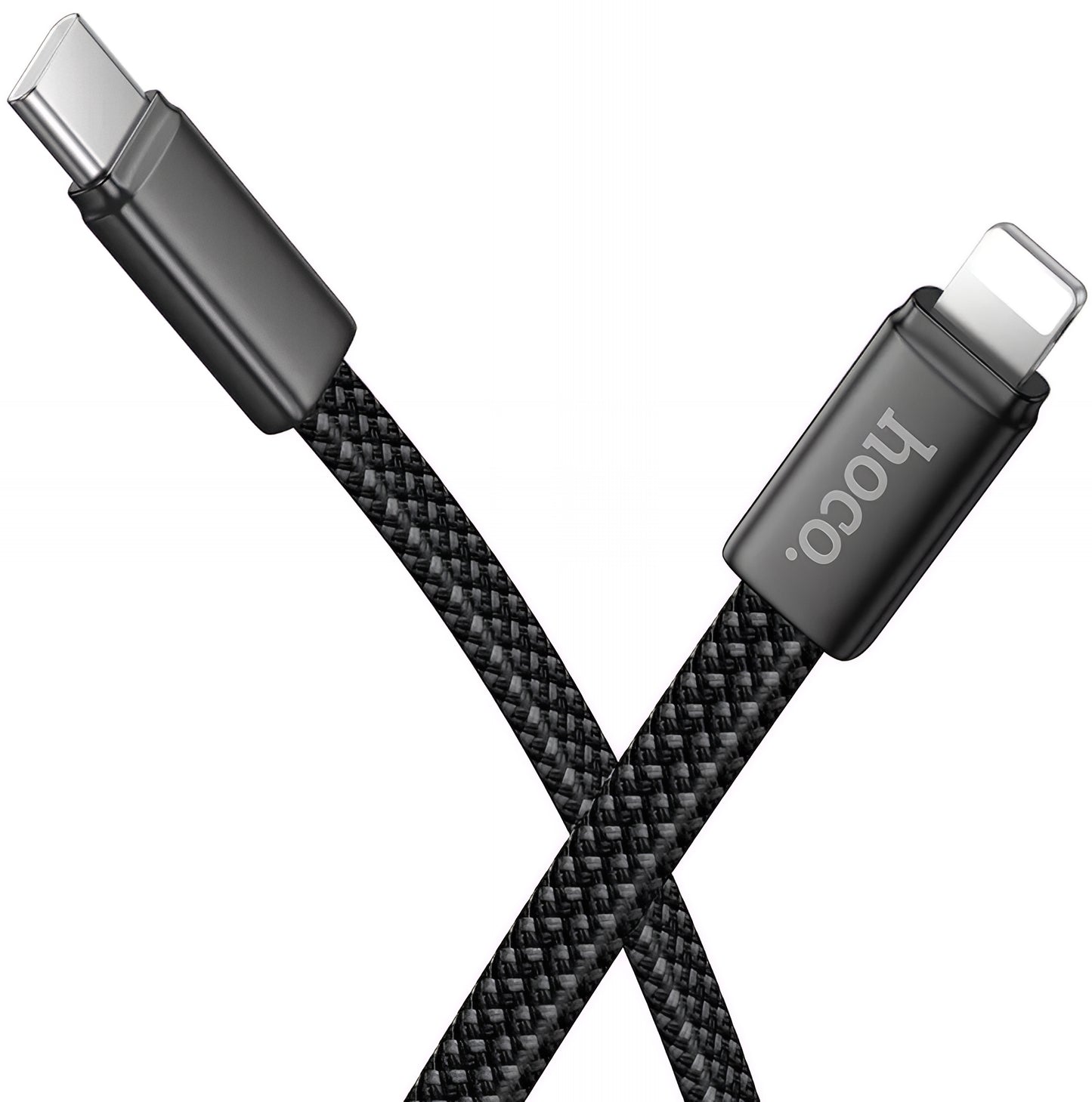 Câble de Données et de Charge USB-C - Lightning HOCO X125, 30W, 1m, Noir