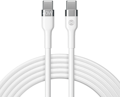 Câble de Données et de Charge USB-C - USB-C Forever Flexible, 60W, 2m, Blanc