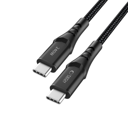 Câble de données et de charge USB-C - USB-C Tech-Protect UB11T Ultraboost, 240W, 1m, Noir