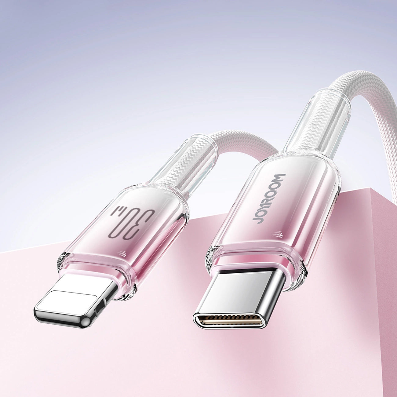 Câble de données et de charge USB-C - Lightning Joyroom S-A42, 30W, 1,2m, Blanc