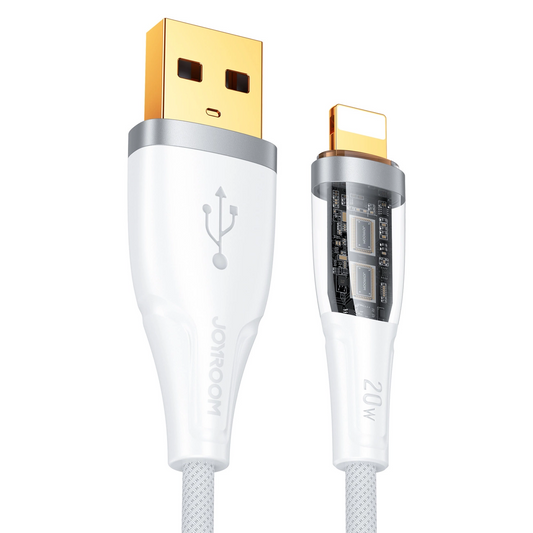 Câble de données et de charge USB-A - Lightning Joyroom S-UL012A3, 18W, 1,2m, Blanc