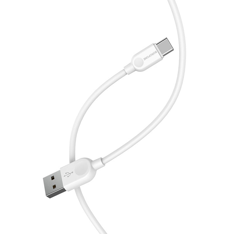 Câble de données et de charge USB-A - USB-C Borofone BX14 LinkJet BX14, 18W, 2m, blanc