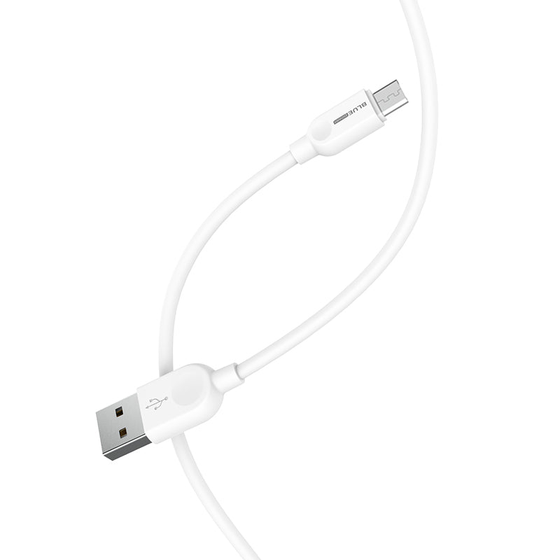 Câble de données et de charge USB-A vers microUSB BLUE Power BM2BX14 LinkJet, 18W, 2m, blanc