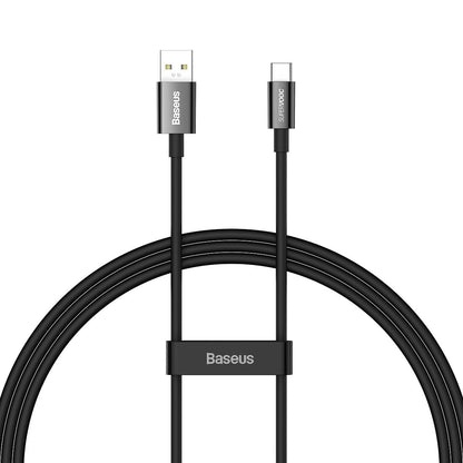 Câble de données et de charge Baseus Superior Series USB-A vers USB-C, 65W, 1m, noir 