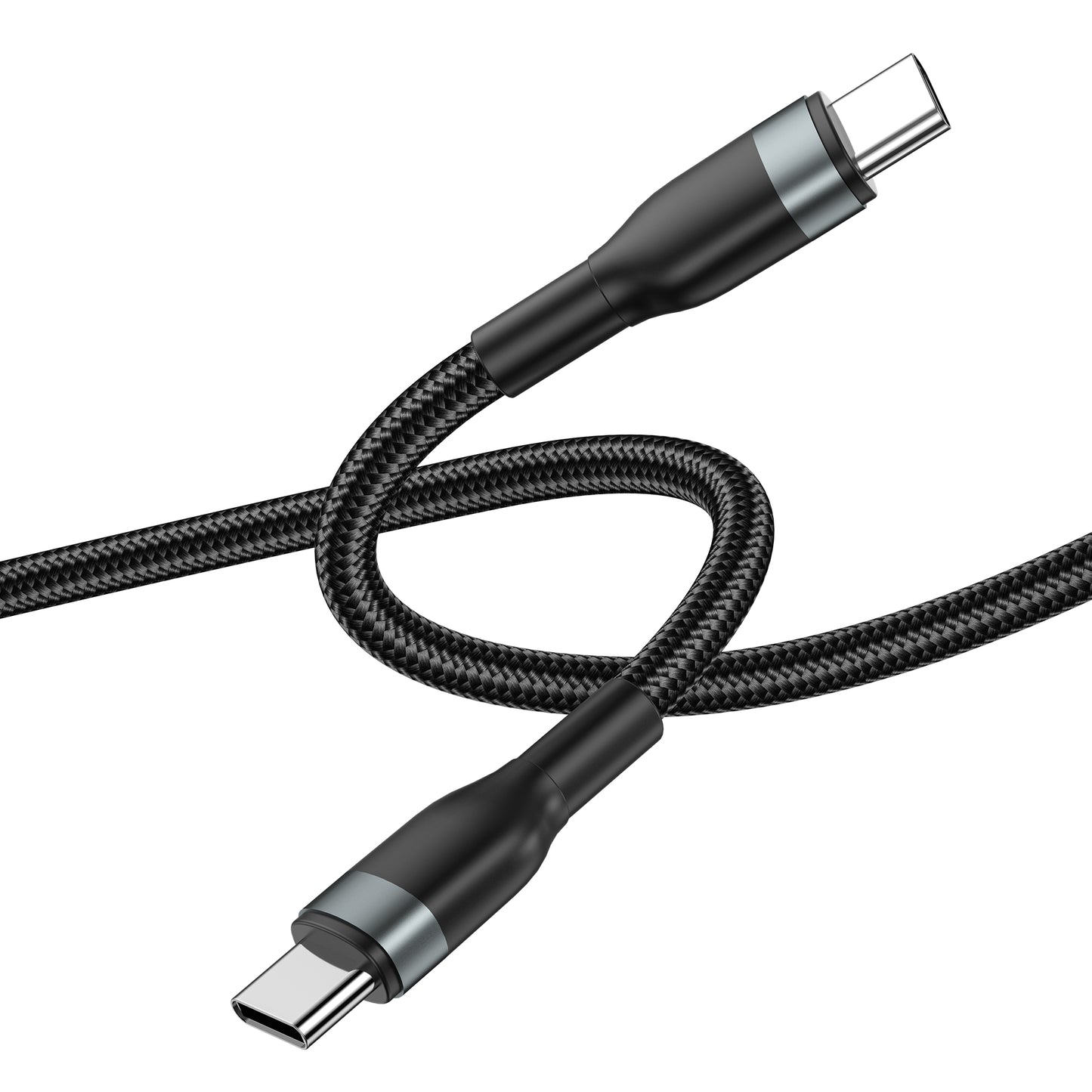 Câble de données et de charge USB-C - USB-C WiWu Wi-C017, 100W, 1.2m, noir 