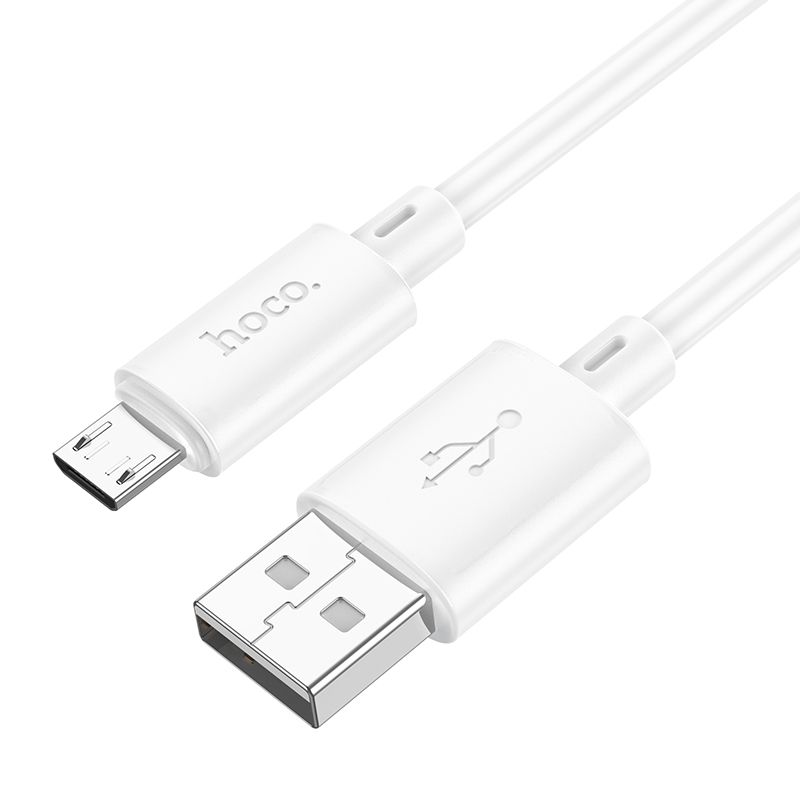 HOCO X88 Câble de données et de chargement USB-A - microUSB, 18W, 1m, blanc 