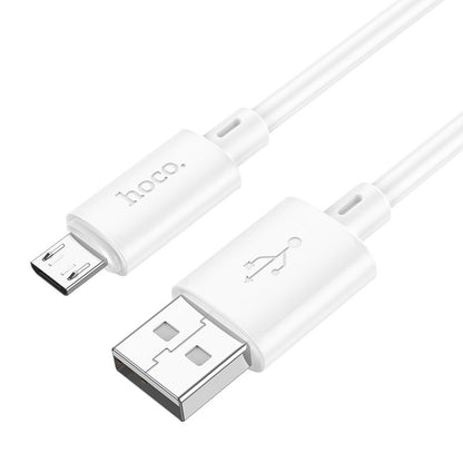 HOCO X88 Câble de données et de chargement USB-A - microUSB, 18W, 1m, blanc 